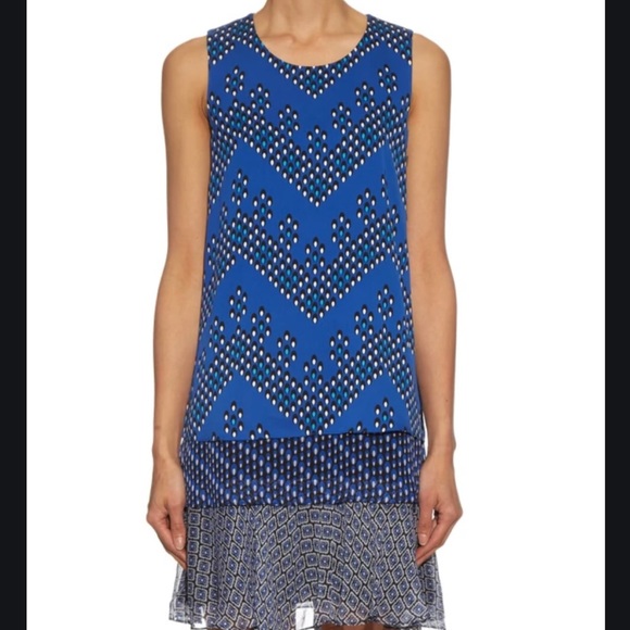 Diane Von Furstenberg Dresses & Skirts - Diane Von Furstenberg Liza Silk Blend Blue Dress
